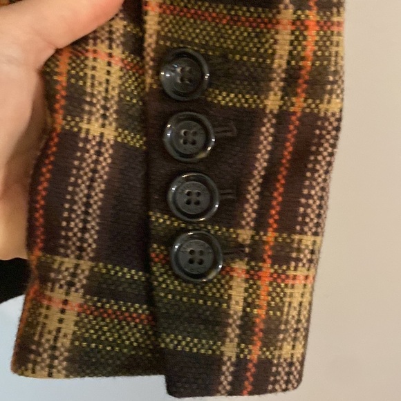 Michael Michael Kors  plaid wool pea coat size xs - Picture 6 of 9